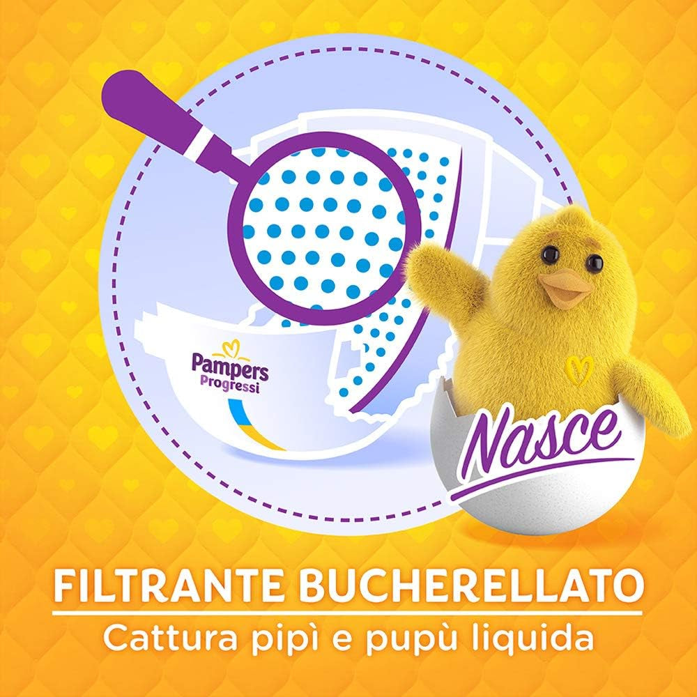 Pampers Progressi Recién Nacido, 168 Pannolini, Taglia 1 (2-5 kg)