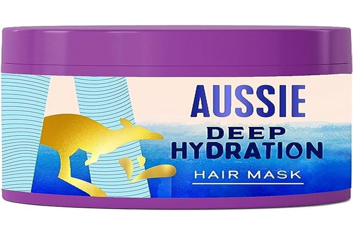 Aussie Deep Hydration Vegan Mask Hidratación intensiva para cabello rizado grueso muy seco con aceite de aguacate, jojoba y macadamia 450 ml Naty Shop Hair Mask Default Title