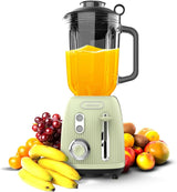 Cecotec Batidora amasadora Retro Power Negro Titanio Retroverde. 1200W Maximale Leistung, 2 Geschwindigkeiten, 4-Klingen-Messer Mit Schwarzer Titanbeschichtung Und 1.5L Krug, Vintage-Design in Grün Kitchen Naty Shop Green