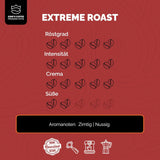 KING'S COFFEE - TOSTADO EXTREMO - Granos de espresso Intenso - acidez muy baja - tostado en pequeños lotes procedente de Italia - granos de café para máquinas totalmente automáticas y portafiltros - 1 kg