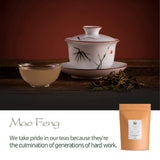 Té verde Mao Feng Huangshan - Famoso té chino de Huang Shang - Montañas Amarillas de Maofeng Hojas de té verde Té Mao Feng de China Té verde orgánico Té verde chino Té verde