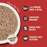 Lily's Kitchen Alimento húmedo para gatos adultos con ingredientes naturales, paquete de bandejas múltiples, orgánico, sin cereales, 4 x (8 x 85 g)