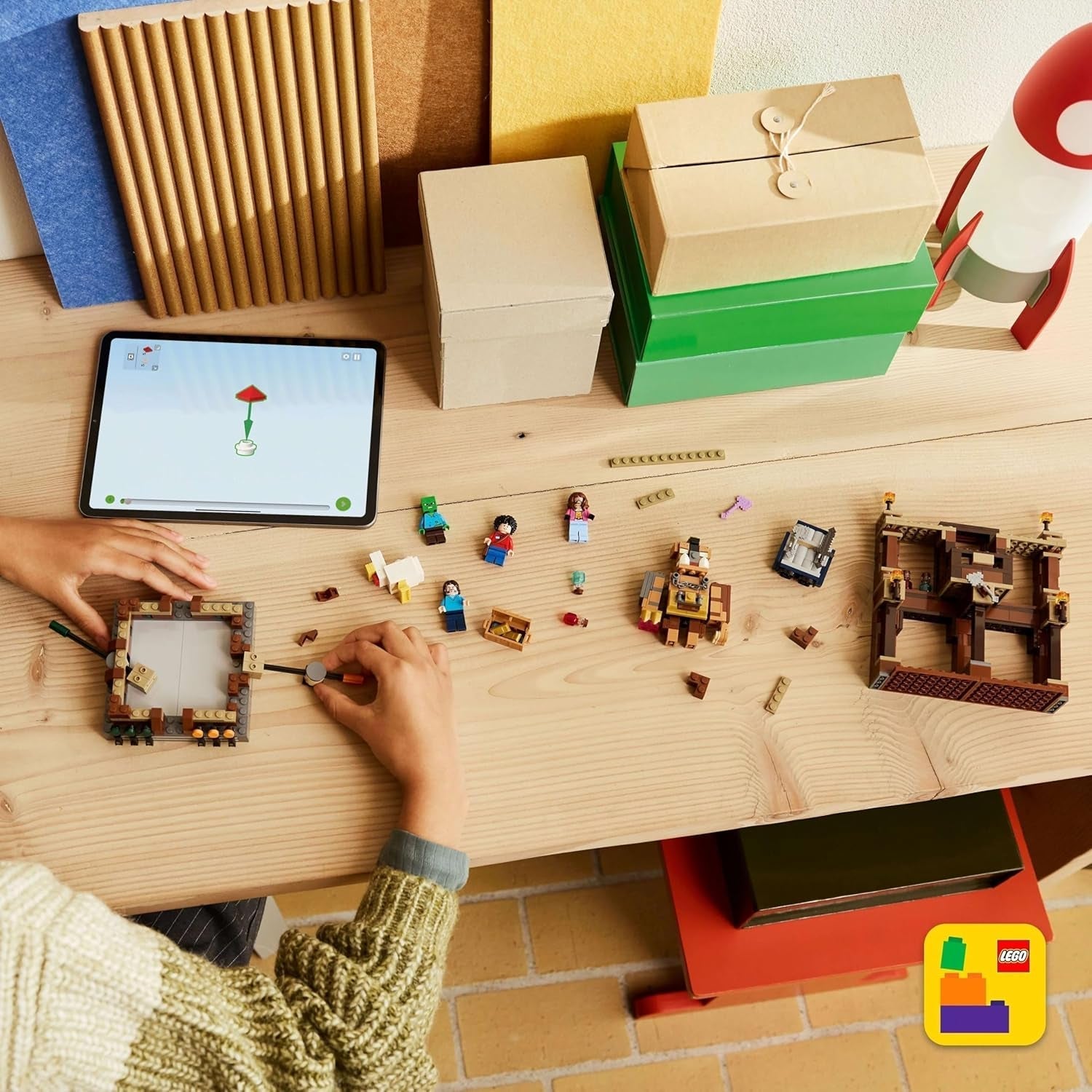 LEGO Minecraft Mansión Forestal con Ring de Boxeo - Set de Jugador con Zombis y Oberborst - Juguete de Construcción Interactivo con Equipo y Pistas - Regalo para Niños y Niñas Mayores de 10 años - 21272 Juegos de Construcción Besuche den LEGO-Store