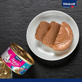 Vitakraft Poésie Mousse, comida húmeda para gatos, espuma aireada, con salmón, sin azúcares ni cereales añadidos (12 x 85g)