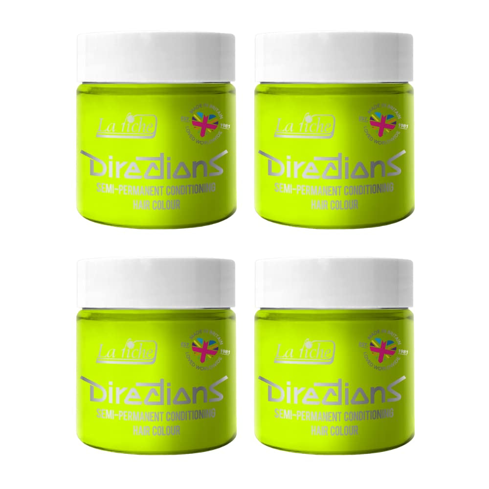 Modo de empleo coloración semipermanente 100 ml caja 4 pack (Pillarbox Red) Tinte para el cabello Naty Shop Fluorescente Lima 100 Ml (pack de 4)