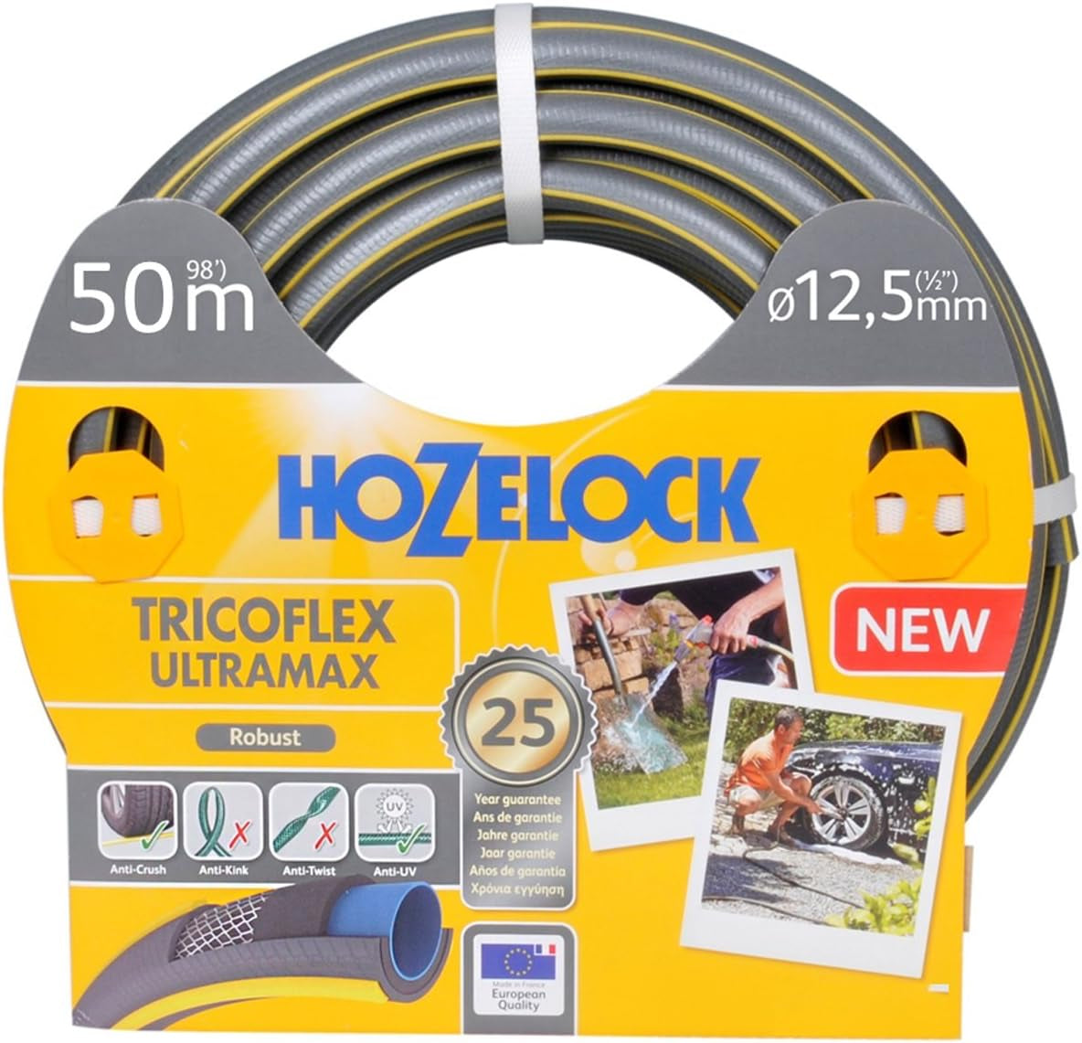 Manguera Hozelock Tricoflex Ultramax 25 m (diámetro 12,5 mm)