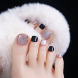 Juego de Uñas Postizas Adhesivas - Uñas Postizas Francesas - 24 Piezas Diseño Cuadrado Corto Blanco Rosa Degradado Uñas Artificiales Manicura Bailarina (Degradado Rosa Corto)