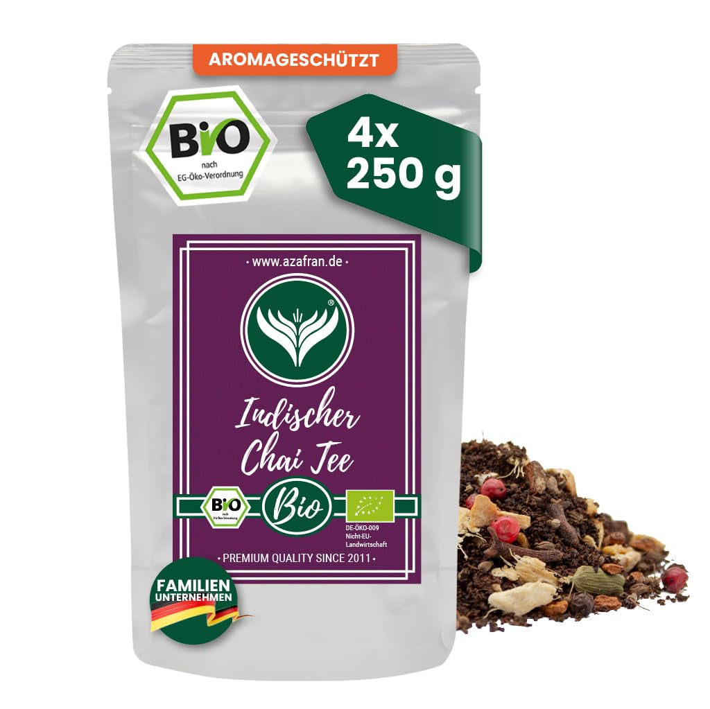 Azafran té chai indio ecológico - té suelto especiado 250 g