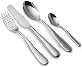Alessi 5180S24M Nuovo Milano Juego de Cubiertos Monobloc 24 Piezas Acero Inoxidable Pulido 18/10 Cocina Naty Shop