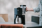 Melitta Look Therm - Cafetera espresso con filtro, jarra térmica y depósito de agua extraíble, para hasta 10 tazas de café, negra