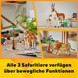 LEGO Creator 3In1 Animal Safari, set creativo con figuras de animales, 3 opciones de construcción: Jirafa de juguete, gacela y león, animales de juguete para niñas y niños, regalo natural para niños a partir de 9 años 31150 Juegos de construcción Beuche den LEGO-Store