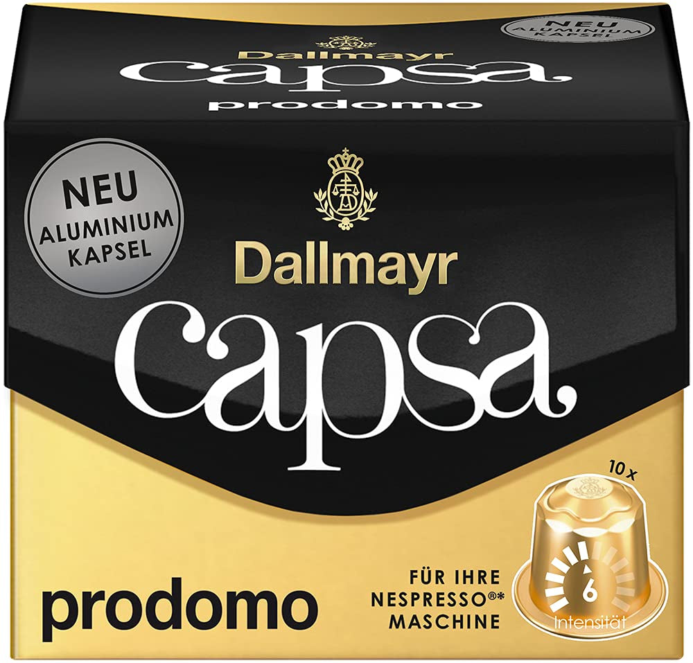 Capsa Lungo Belluno XXL, 39 cápsulas compatibles con Nespresso, 1er paquete (1 x 218 g) y Capsa prodomo, 56 g