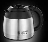Cafetera Russell Hobbs [Cabezal de ducha para una óptima extracción y aroma] Adventure (1 a 8 tazas, Jarra Térmica de 1,0 L, Apagado Automático, Sistema Antigoteo, 1100W) Cafetera de Filtro 24020-56