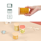 Babymoov ISY BOWLS recipientes para comida para bebés de vidrio robusto y resistente a la temperatura - para almacenar/congelar comida para bebés, 6x 250ml + 3x 120ml Cajas de almacenamiento de alimentos Naty Shop