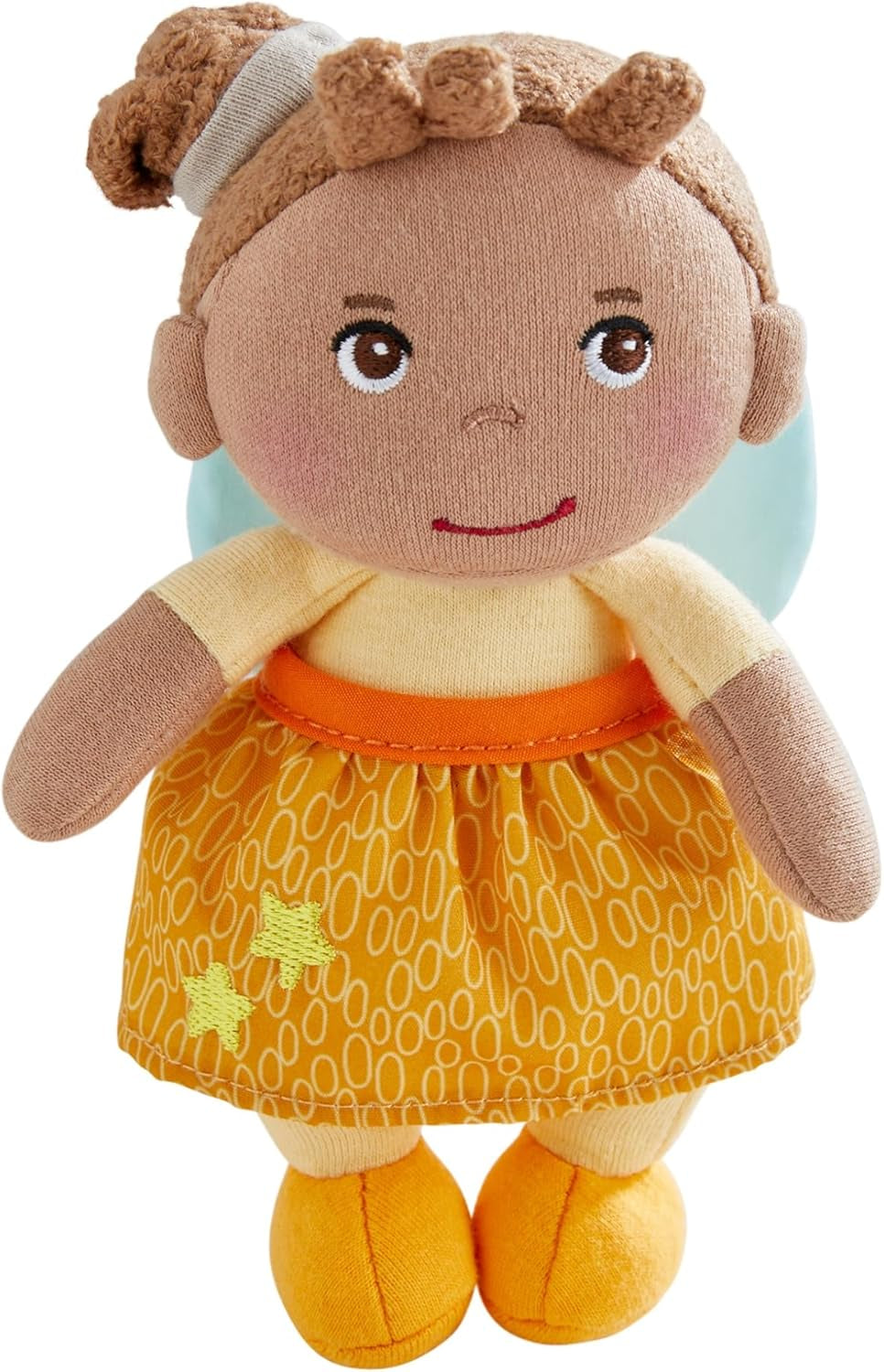 HABA Ángel de la guarda Holly - Muñeca de tela suave (15 cm), regalo de bienvenida perfecto para bebés y niños pequeños - Lavable a 30 °C - 2011871001