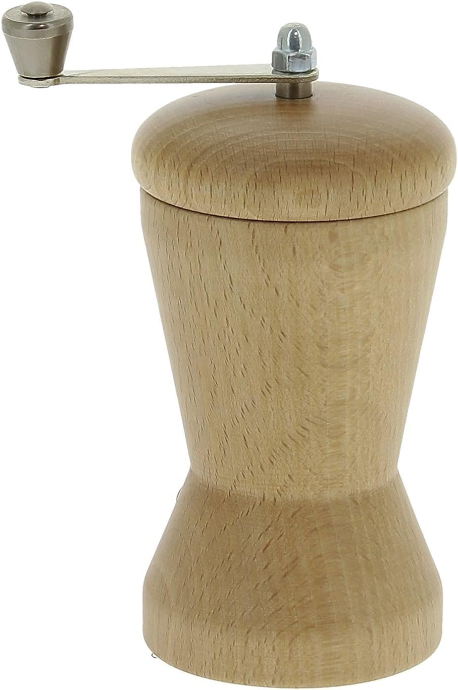 Molinillo de nuez moscada 316 C de 3-7/8 pulgadas, madera de haya con manivela, natural de Grinders and Slicers Naty Shop Título predeterminado