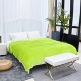 Sourcing Map Manta acogedora colcha Manta de lana suave y cálida como manta de sofá Manta de sofá Sala de estar y manta de peluche Manta de lana suave terciopelo felpa verde manzana 150X200Cm Camas y mantas uxcell