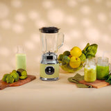 Cecotec Batidora de Pie Retro Retrotwist Verde. 800W Maximale Leistung, Pulse-Funktion, 4-Klingen-Messer Mit Schwarzer Titanbeschichtung Und 1L Krug, Vintage-Design in Grün Kitchen Naty Shop