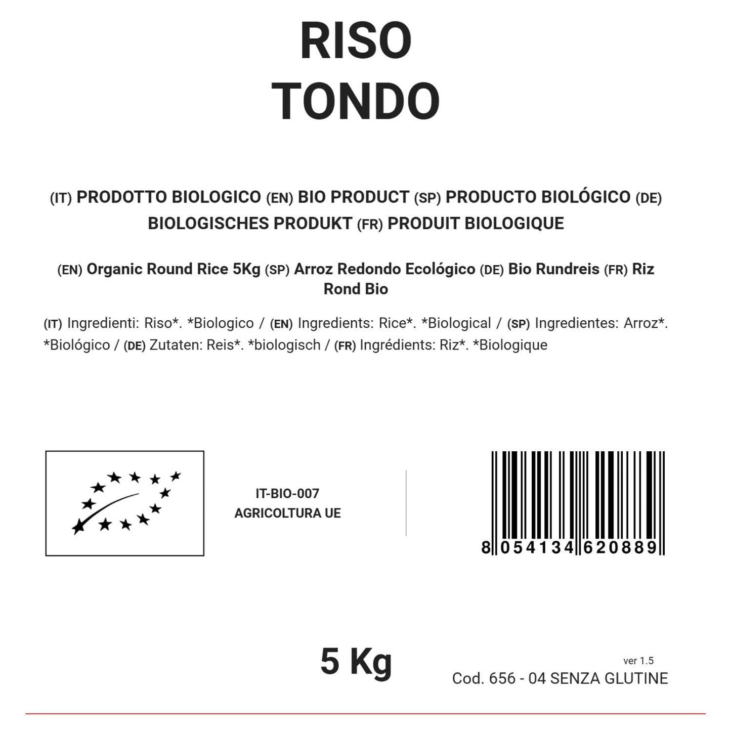 Arroz redondo ecológico 5 kg