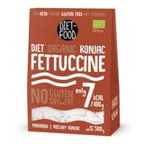 Fettuccine Konjac Noodles Bio Shirataki Diet-Food - 300g, bajo en carbohidratos, sin azúcar, ceto, vegano, bajo en calorías, sin gluten y sin huevo, elaborado con harina de Konjac