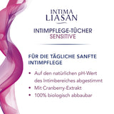 Intima Liasan de Sagrotan Toallitas para el cuidado íntimo Sensitive, sin jabón y sin alcohol, 30 unidades (paquete de 5)
