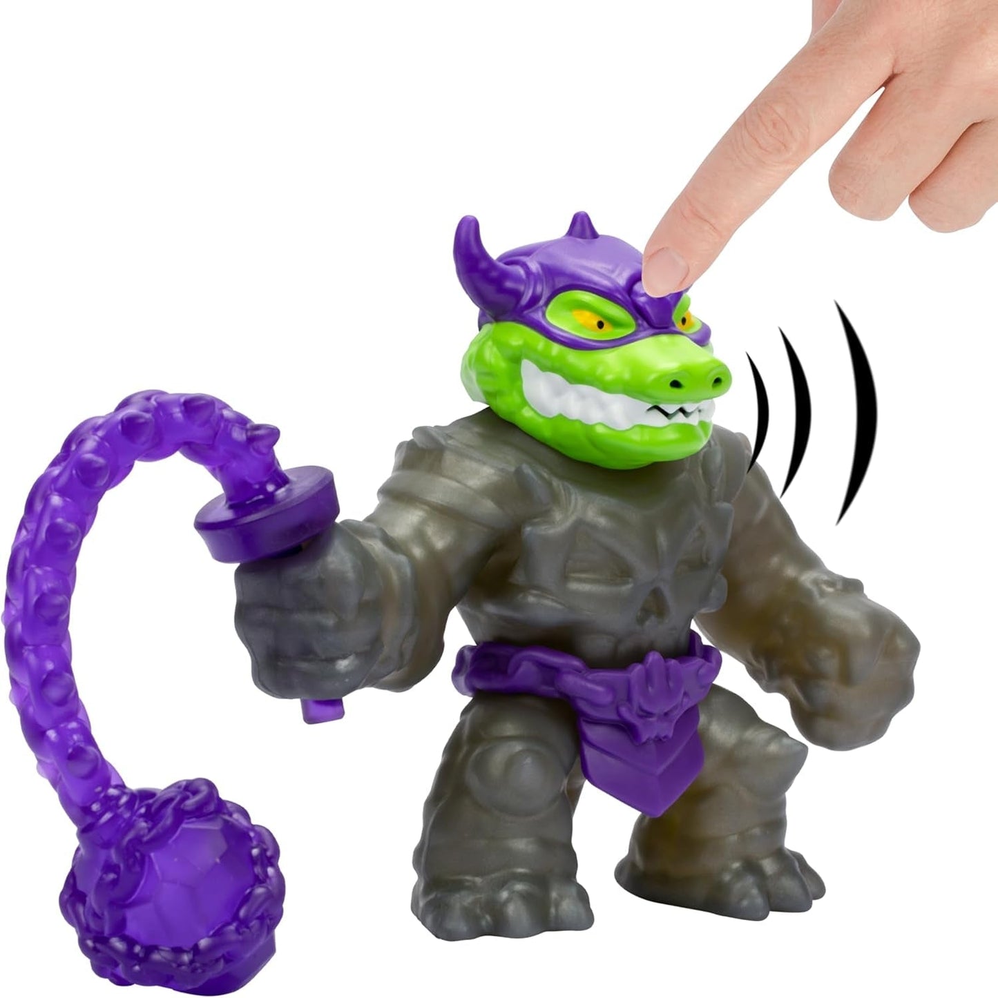Heroes of Goo Jit Zu Stretch Strikers Deluxe Hero Pack Figura de acción estirable Rock Jaw con más de 20 figuras de acción geniales de Fighting Gear Naty Shop