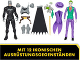 DC Batman Adventures Batman Vs the Joker Juego de figuras de acción, 30 cm - 2 figuras totalmente móviles con 12 engranajes para emocionantes juegos de rol, juguete para más de 4 niños Figuras de acción Naty Shop