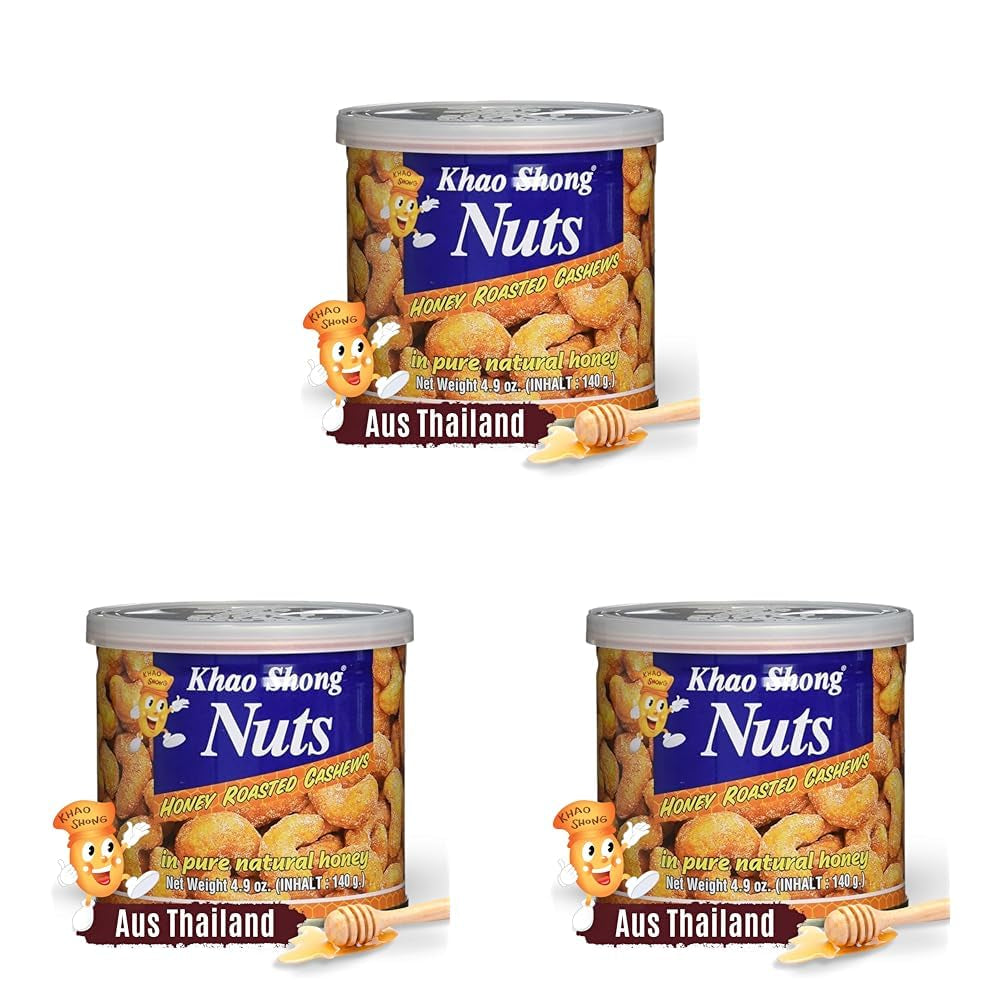 Khao Shong Guisantes verdes fritos con wasabi, guisantes crujientes rebozados picantes, una alternativa baja en grasa a las nueces, picante medio, 1 lata de 140 g | 140 gramos (1 paquete)