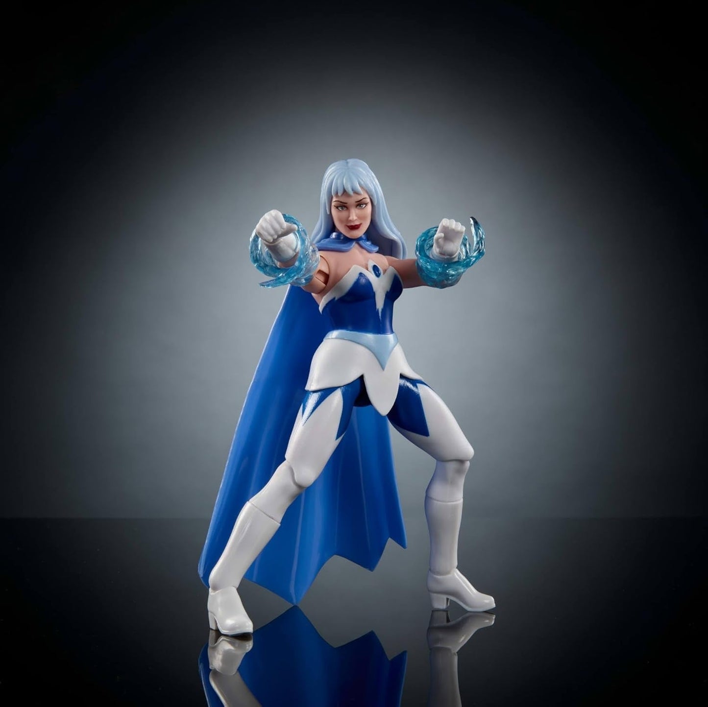 Figura de acción Masters of the Universe Origins Colección de dibujos animados Frosta, de unos 14 cm de altura, de la serie de televisión de los años 80, princesa del poder con fuerza de hielo, diseño detallado y capa, JBM87 Figuras de acción Naty Shop