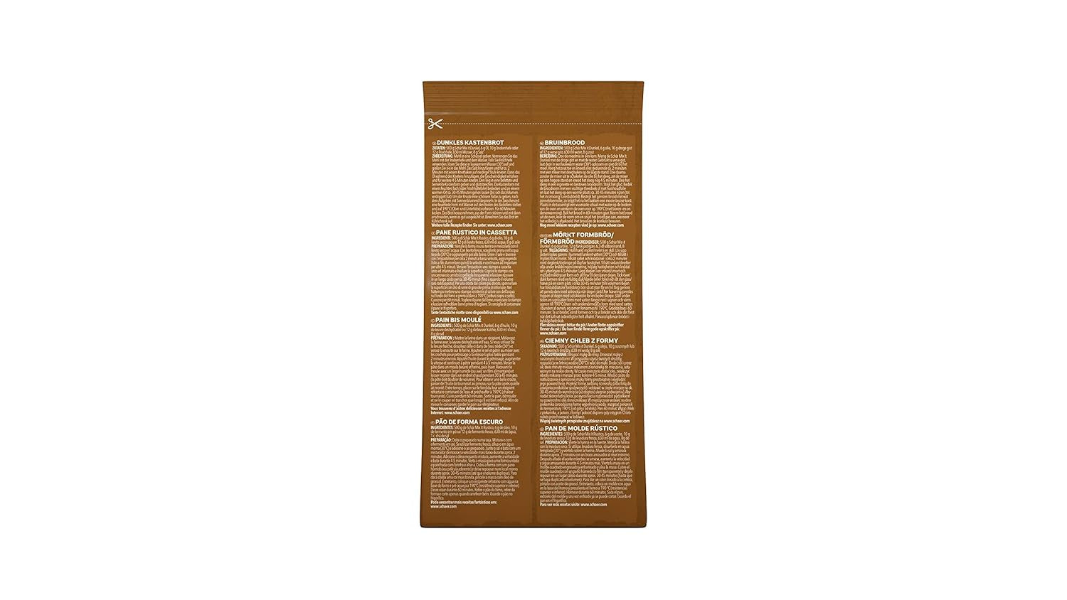 Mix It Dunkel Backmischung Glutenfrei 1Kg, Pack 10Er Mezcla para hornear y cocinar Naty Shop