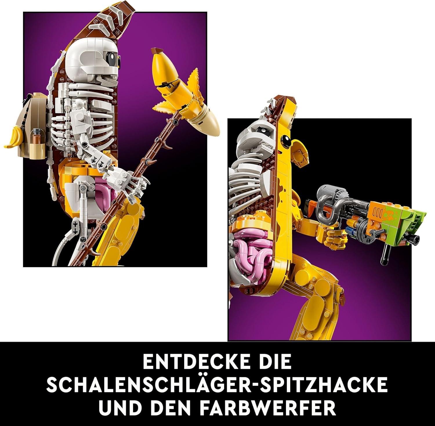 LEGO Fortnite shali de hueso - Incluye lanzador de pintura y recogedor de cuencos - Artículo de colección para fanáticos de los videojuegos - Set de construcción para adultos como decoración del hogar o la oficina - 77072 Juegos de construcción Besuche den LEGO-Store