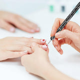 5 piezas Nail Design Dotting Tools Nagelkunst Werkzeug Nagelpunkt Pinsel Punktierung Stift Marbleizing Werkzeug Für Nagelack Maniküre, Schwarz