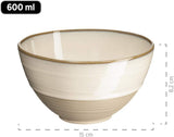 MÄSER 931818 Nottingham Vintage Series Vajilla para 4 personas, servicio de desayuno de 12 piezas con formas redondas irregulares en aspecto retro, azulejo, beige