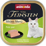 animonda vom Feinsten Mild Menu Mild Variety (32 x 100 g), comida húmeda para gatos sin cereales y sin azúcar, comida fácilmente digerible con carne de pavo