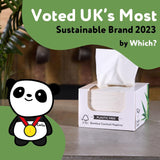 Servilletas de cóctel de bambú The Cheeky Panda | servilletas blancas 100 piezas servilletas de papel