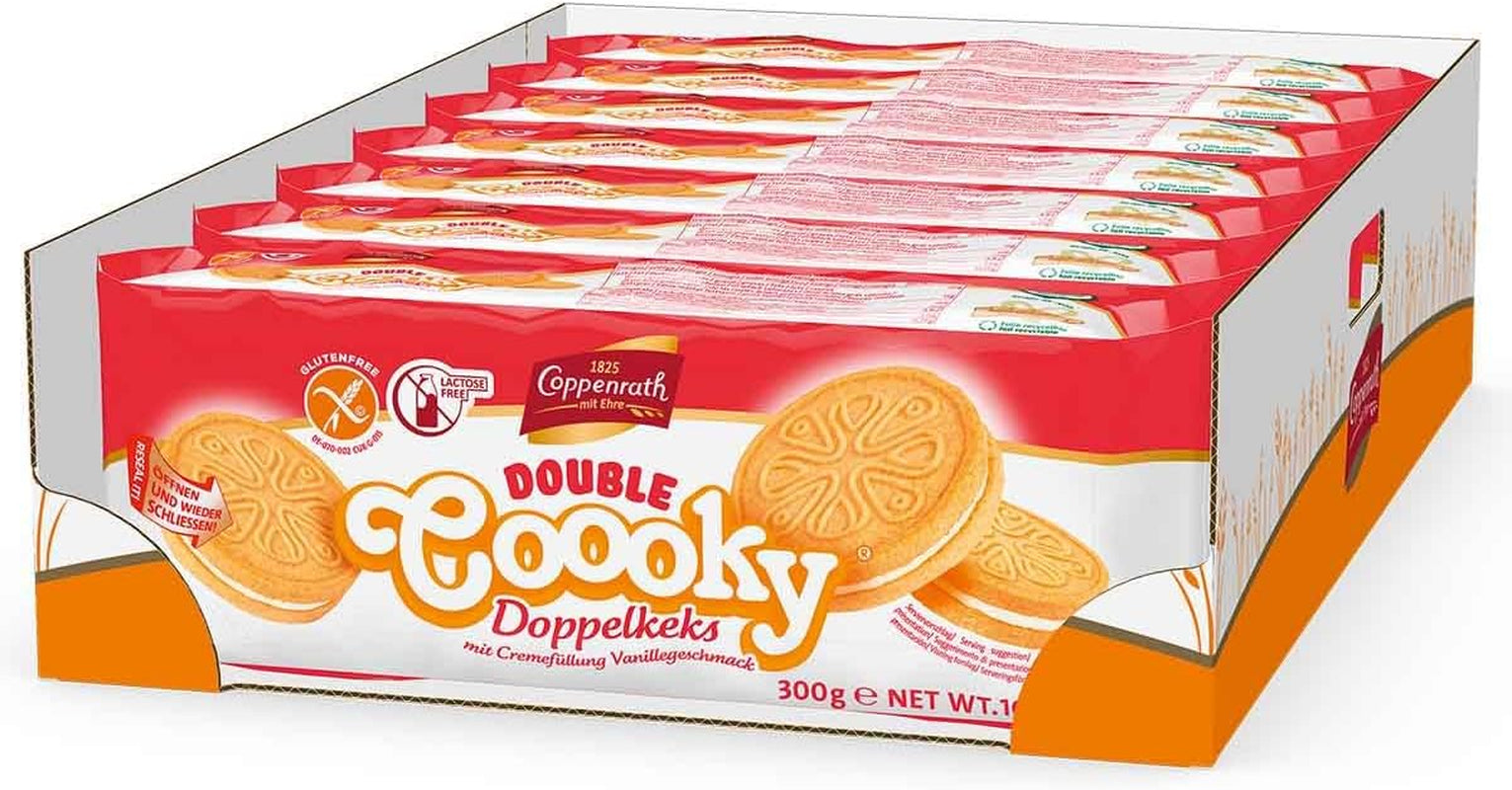 Galletas Coppenrath doble vainilla, sin gluten y sin lactosa (1 x 300 g)
