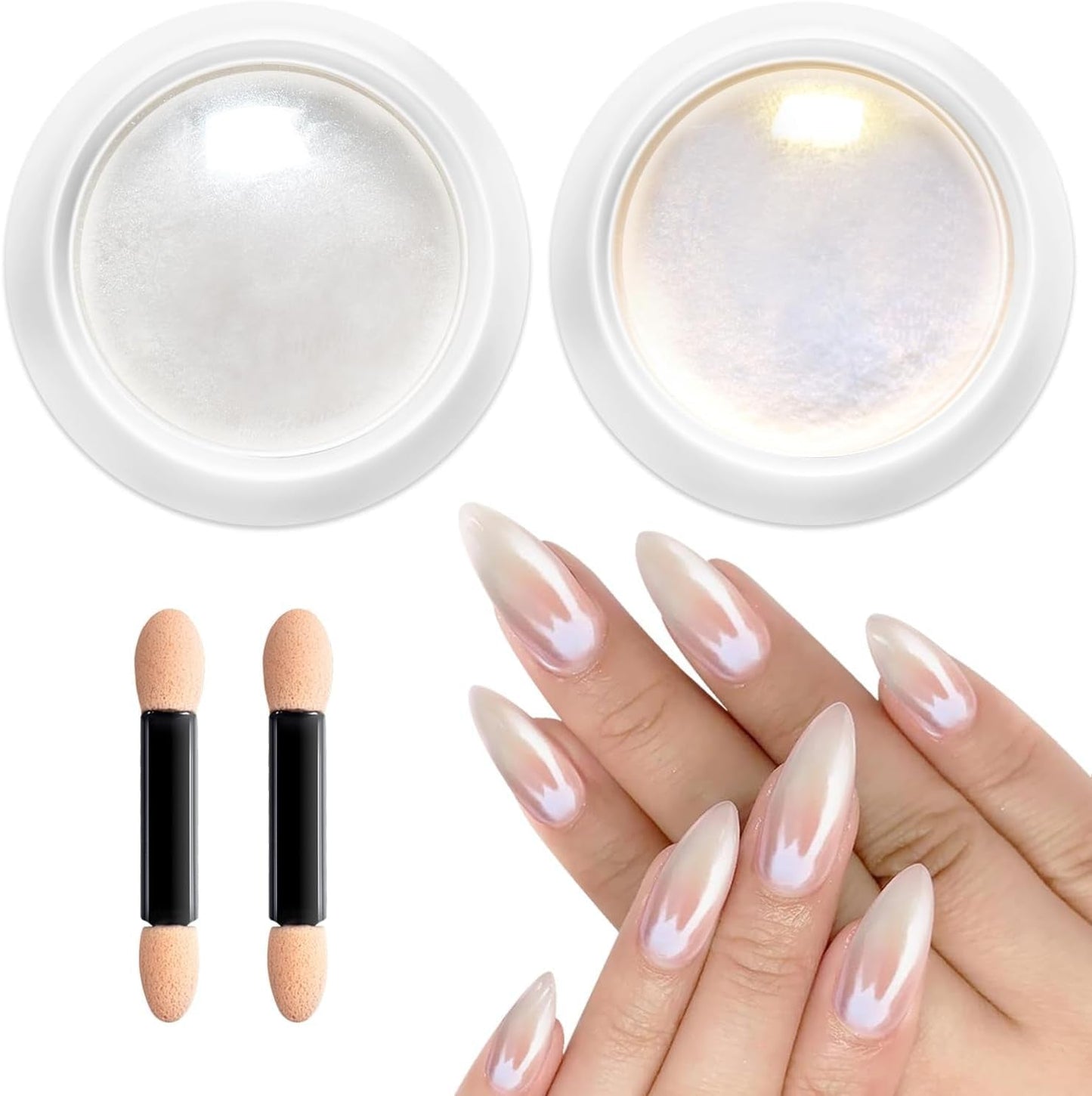 BISHENGYF Polvo de uñas cromado de oro rosaNeue Upgrade Grosse Kapazitä Chrom PulverSuper-Spiegeleffekt Metall Mirror Chrome Powder -Neon Glassy Pearl Effect Glitter Nagelkunst Pulver para salón de bricolaje