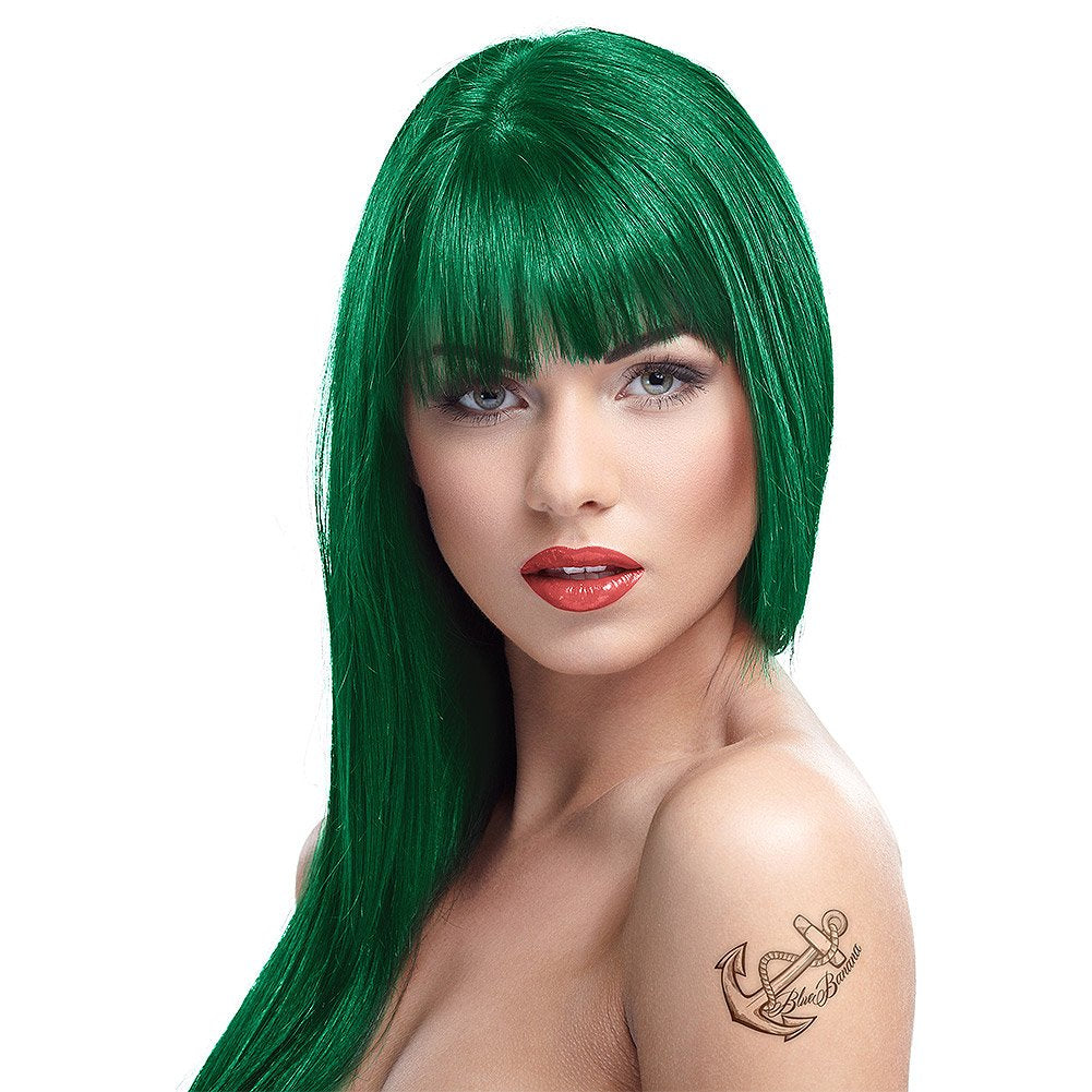 2x Coloración semipermanente 100ml (verde pino) Naty Shop tintes para el cabello