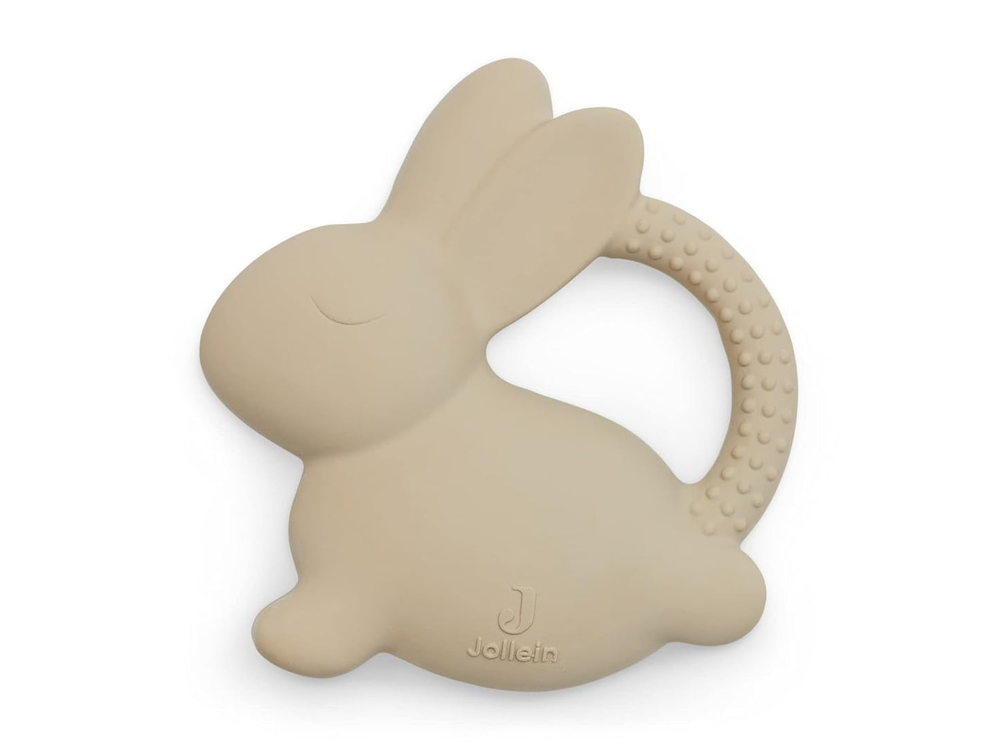 Jollein 101-001-67008 Mordedor de caucho natural Galleta osito de peluche