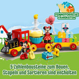 LEGO 10941 DUPLO Disney Tren de cumpleaños de Mickey y Minnie, tren de juguete con tarta y globos, regalo para niños a partir de 2 años Juegos de construcción Besuche den LEGO-Store