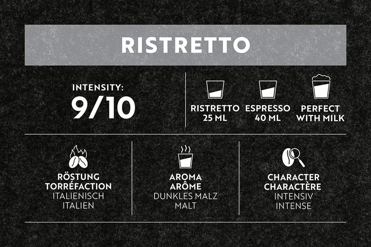 Café Royal Ristretto 36 Capseln para cafetera Nespresso - Intensidad 9/10 - Cafeteras certificadas UTZ en aluminio (paquete con 3)