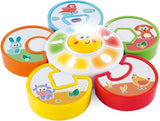 Chicco Talking Farm Juguete para Bebé Bilingüe Italiano/Inglés con Animales, Luces y Sonidos, 3 Opciones de Juego, Juguete Electrónico de Aprendizaje - Juguete para Bebés de 1 a 4 Años Naty Shop Puzzle Electrónico