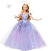 Mattel Wicked: Parte 2 de Universal Pictures Glinda Deluxe Doll con atuendo desmontable y 3 accesorios, inspirada en la película, JFM13, [Multicolor]