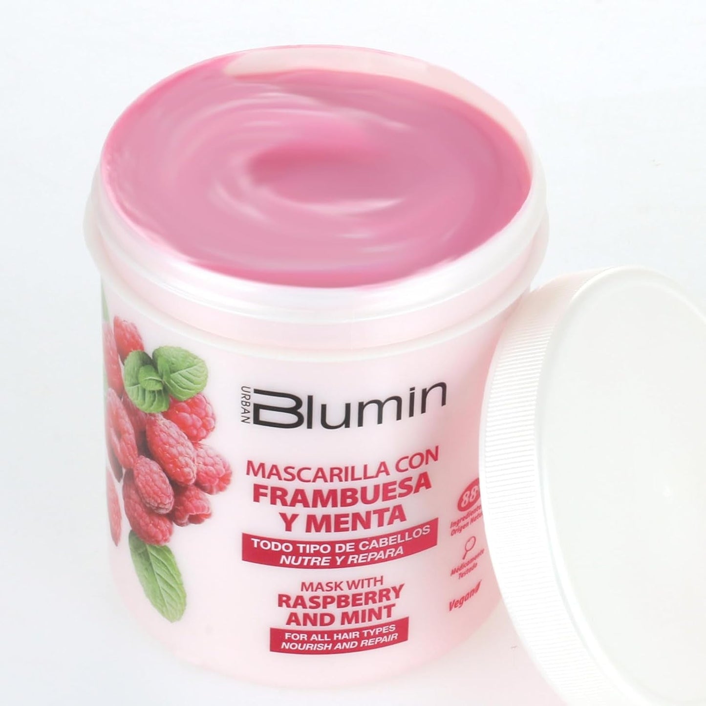 Mascarilla capilar con aceite de frambuesa y menta Urban, 700 ml Naty Shop mascarilla capilar