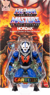 Figura de acción de Masters of the Universe Origins, Hordak de la colección de dibujos animados, aproximadamente 14 cm de altura, villano de la horda salvaje de la serie de televisión de los años 80, 16 puntos de movimiento, folleto de minicómic, JBM79 Figuras de acción Naty Shop
