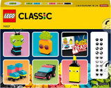 LEGO 11027 Classic Neon Creative Building Set, Brick Box Set, Juguete de construcción con modelos: coche, piña, extraterrestre, patines, figuras y más, para niños a partir de 5 años Juegos de construcción Besuche den LEGO-Store