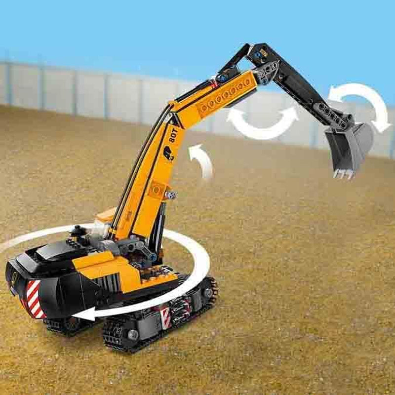 LEGO City Excavadora sobre orugas, excavadora de juguete para niños a partir de 8 años, juguete de construcción con modelo de excavadora, camión para construir con accesorios y 3 minifiguras 60420 Juegos de construcción Besuche den LEGO-Store