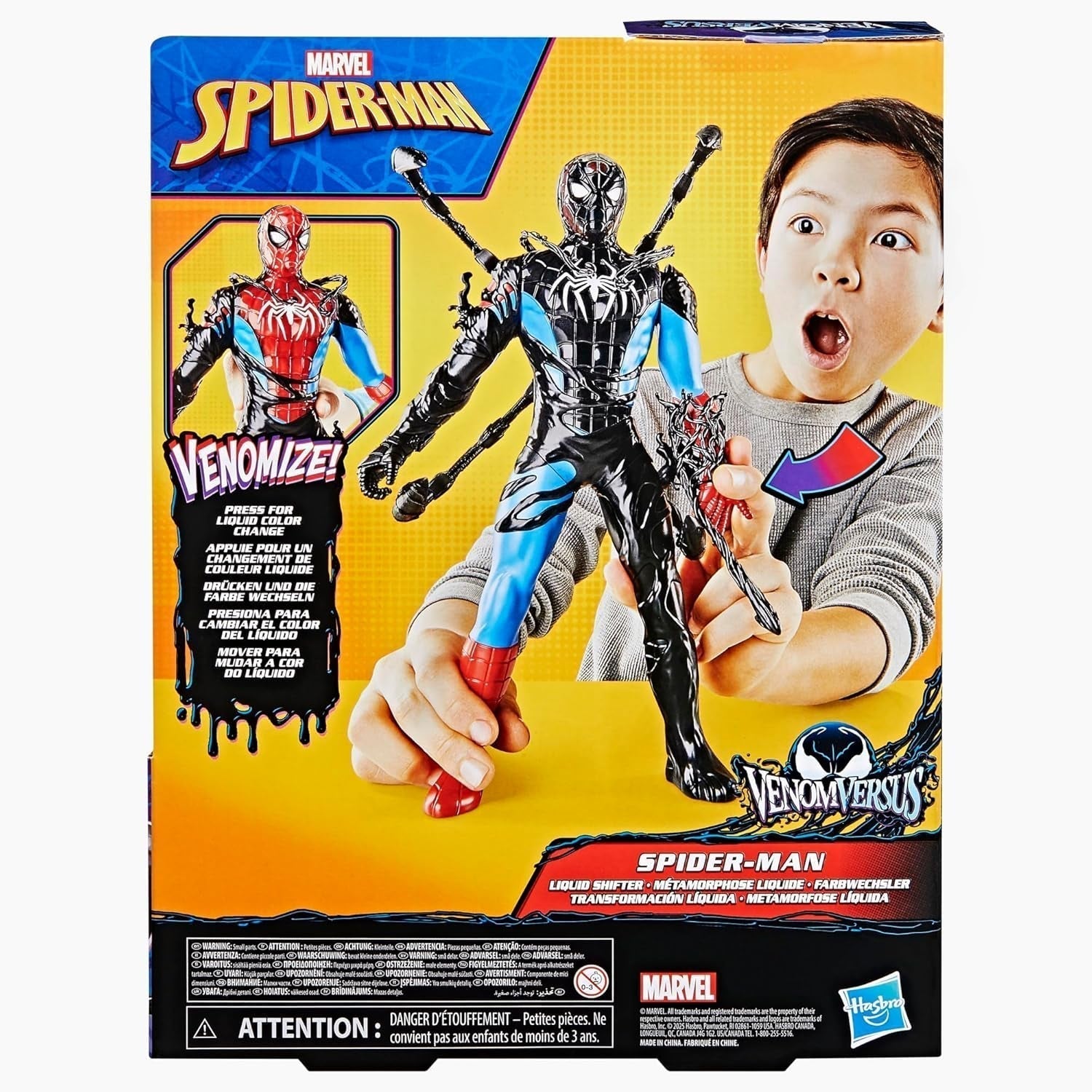 Figura de acción Marvel Spider-Man Venomversus Spider-Man Color Changer con accesorios Figuras de acción Naty Shop