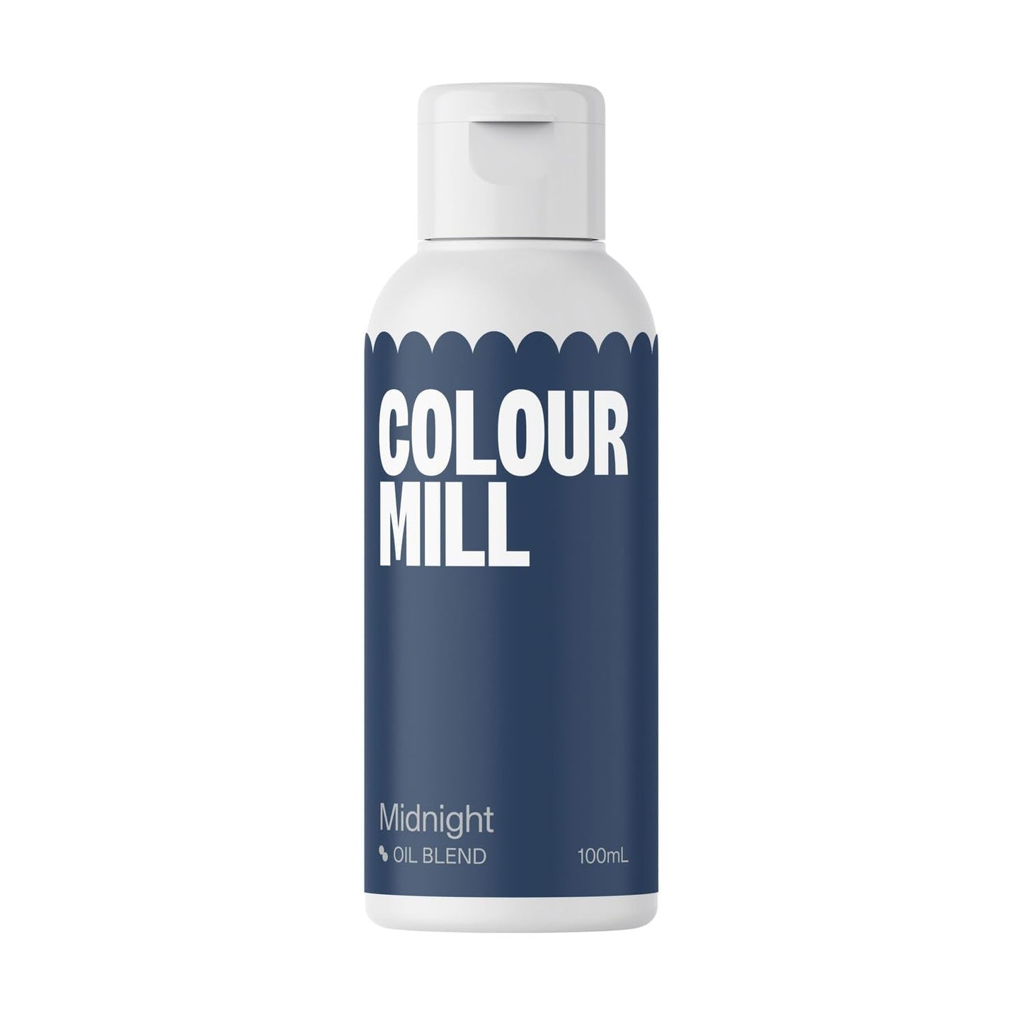 Colorante alimentario Color Mill Oil Blend Midnight Oil - Colorante alimentario para chocolate, fondant, muffins, pasteles, repostería, macarrones - Colorante alimentario para decorar tartas - 100 ml