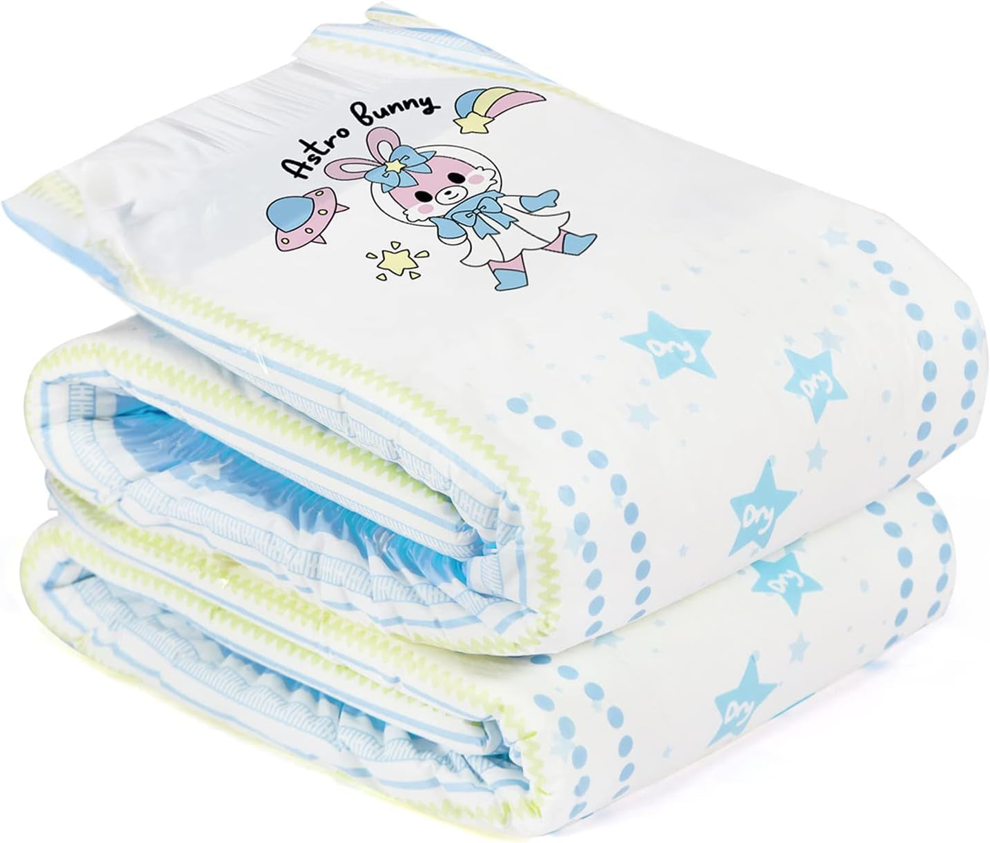 Pañales Estampados Para Adultos 5500-5800ml Paquete De 2, 3 Impresiones Surtido Aleatorio - Astro Babies (L)
